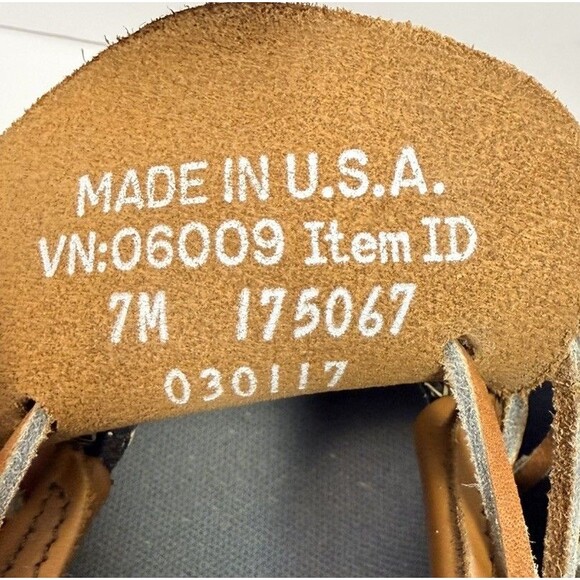 Bean Boots by LL Bean Women's 7 Navy Brown Leather Low Rubber Moc Toe Duck Snow - Picture 6 of 7